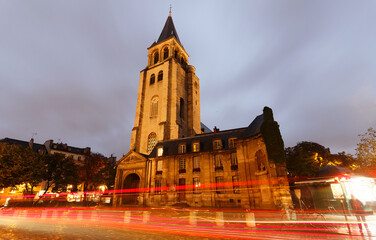 Church of Abbey of Saint Germain-des-Pres, the oldest church in Paris -10th-12th centuries.