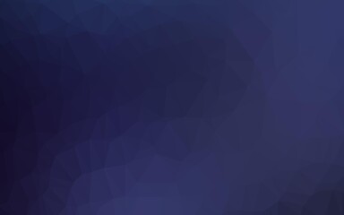 Obraz premium Dark BLUE vector abstract polygonal texture.