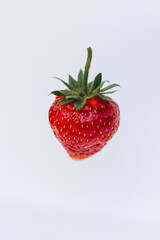 strawberry in a glass