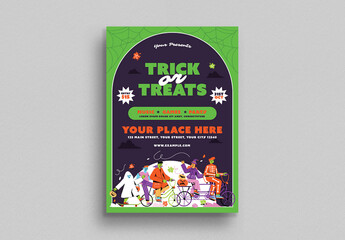 Trick or Treats Flyer Layout