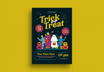 Trick or Treat Flyer Layout
