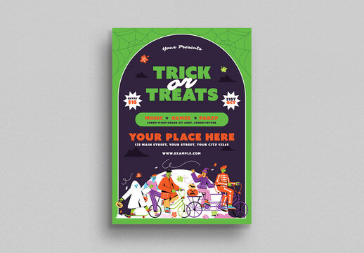 Trick or Treats Flyer Layout
