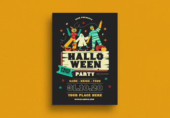 Halloween Party Flyer Layout