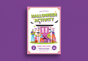 Halloween Activity Flyer Layout