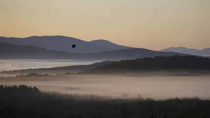 sunrise in the mountains