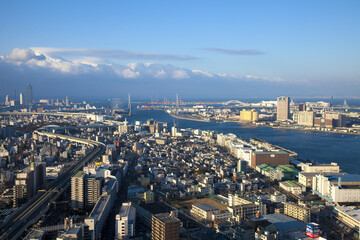 大阪港区の町並み