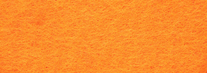 orange felt, sheep wool small Banner with Space for Text.