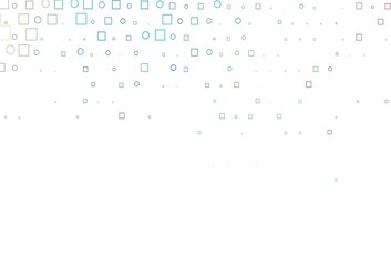 Light Multicolor, Rainbow vector cover with circles, cubes.