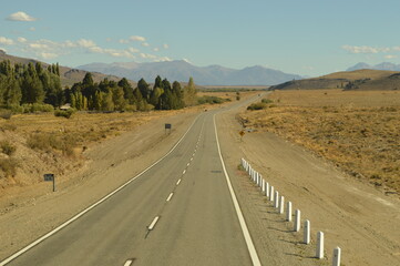 The beautiful Andes Mountains between Argentina and Chile 
