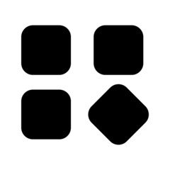 web menu icon. Flat design style. Menu icon. vector illustration. grid view icon vector for any purposes on white background