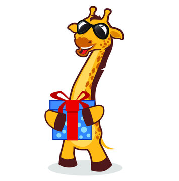 giraffe mascot cartoon