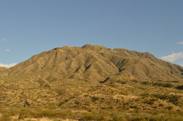 Driving and hiking in the Andes Mountains between Chile and Argentina on the way to Mendoza