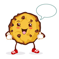 Cookies mascot cartoon in vector