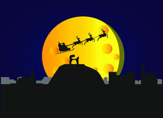 skyline of gijon city in spain. 