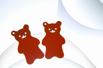 熊の切絵単語カード