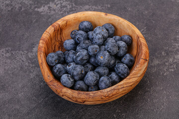 Sweet fresh juicy blueberries heap