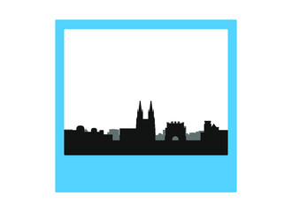 Obraz premium skyline of burgos city in spain. 