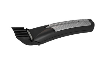 Close-up electric hair clipper isolate on white background.