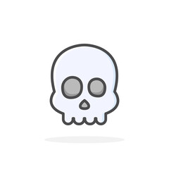 Skull icon in filled outline style.