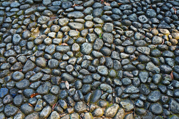 Stone floor in the park