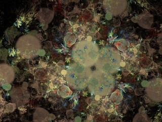 Imaginatory fractal background Image