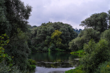 Fototapeta na wymiar Landscape with the image of Seliger lake