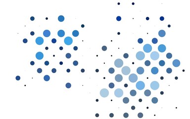 Light BLUE vector template with circles.