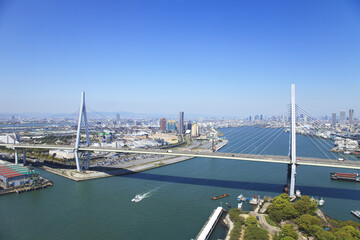 Obraz premium 大阪天保山大橋