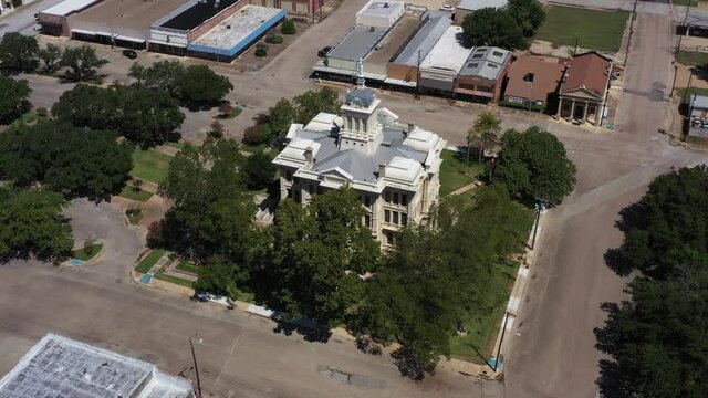 County Courthouse Rooftop and Town Square, Downtown, Cameron, Texas, USA