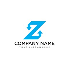 Z Letter Logo concept. Creative Minimal Monochrome Monogram emblem design template. Graphic Alphabet Symbol for Corporate Business Identity. Creative Vector element