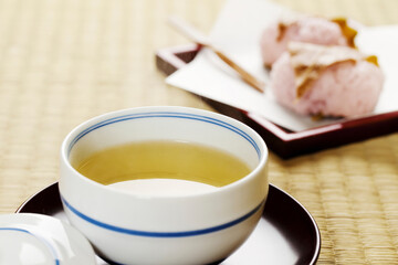 日本茶と和菓子