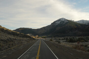 Hiking in the snowy mountains around San Carlos de Bariloche and San Martin de los Andes in Argentina
