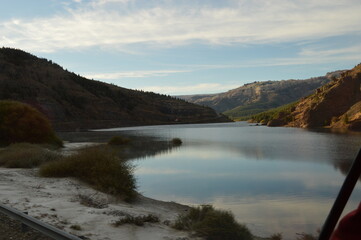 Hiking in the snowy mountains around San Carlos de Bariloche and San Martin de los Andes in Argentina