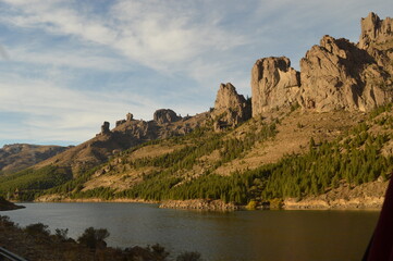 Hiking in the snowy mountains around San Carlos de Bariloche and San Martin de los Andes in Argentina