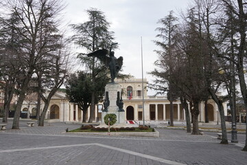 Obraz premium L'Aquila city in the winter, Italy