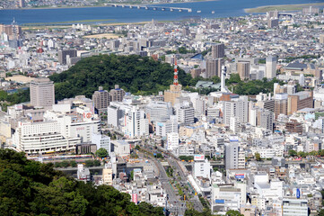 徳島　眉山からの風景