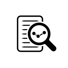 Research web icon. Symbol of flat vector eps10. Isolated on white. Focus outline icon.