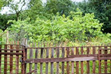 Fototapeta premium Old Worn out Wooden Fence