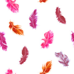 Watercolor seamless pattern in pink