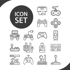 Simple set of peripheral related lineal icons.