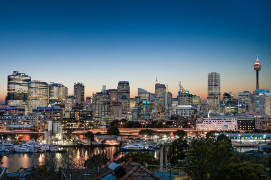 Sydney city on dusk