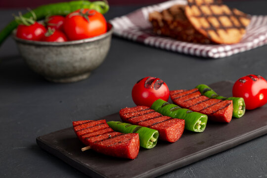 sausage barbecue mangal sucuk turkish