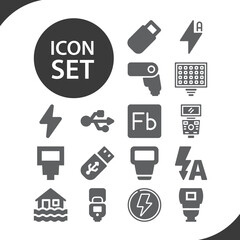 Simple set of floods related filled icons.