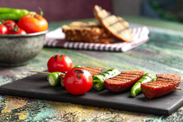 sausage barbecue mangal sucuk turkish