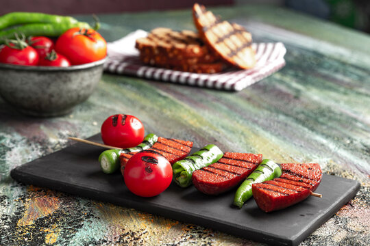 sausage barbecue mangal sucuk turkish