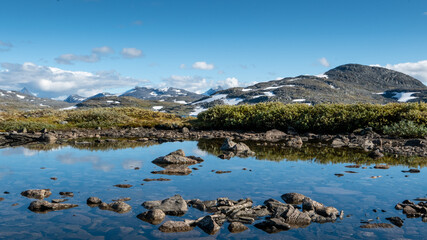 Small lake in the mountains