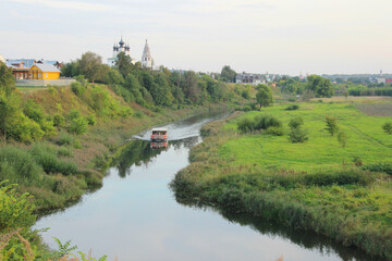  View of the Kamenka river. Golden ring of Russia. Suzdal