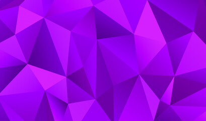 Obraz premium Purple polygonal background. Purple triangle background. Vector illustration. Follow other polygonal backgrounds in my collection.