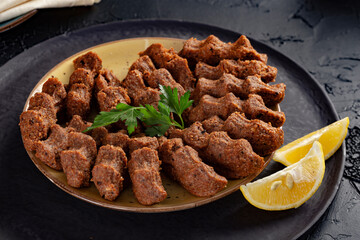 Turkish meat cig kofte çiğ köfte