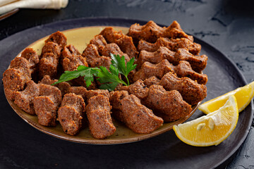 Turkish meat cig kofte çiğ köfte